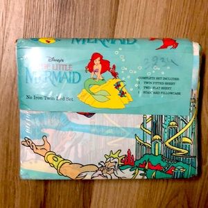 New! Little Mermaid twin sheet set
